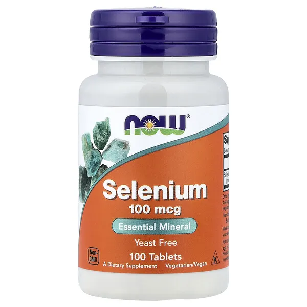 NOW Foods Selenium, 100 mcg, 100 Tablets