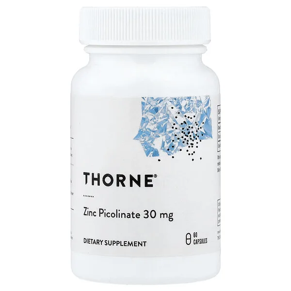 Thorne Zinc Picolinate, 30 mg, 60 Capsules