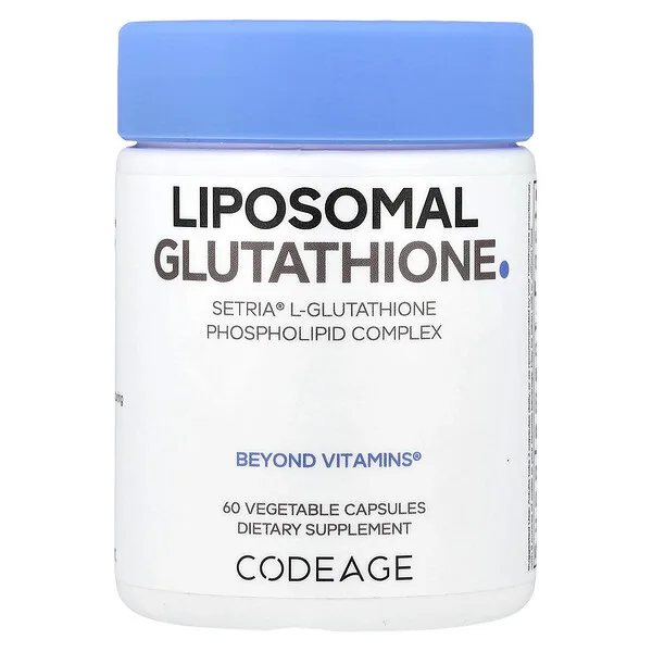 Codeage Liposomal Glutathione, 60 Vegetable Capsules (250 mg per Capsule)
