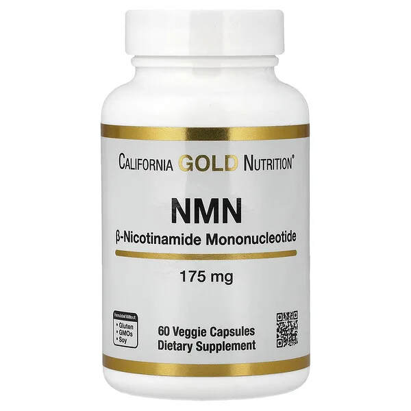 California Gold Nutrition NMN, 175 mg, 60 Veggie Capsules