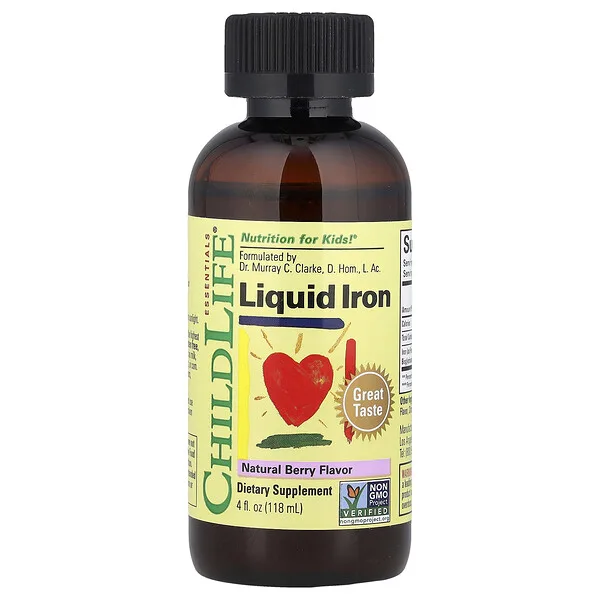 ChildLife Essentials Liquid Iron, Natural Berry, 4 fl oz (118 ml)