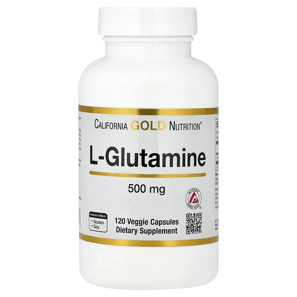 California Gold Nutrition L-Glutamine, AjiPure®, 120 Veggie Capsules (500 mg per Capsule)