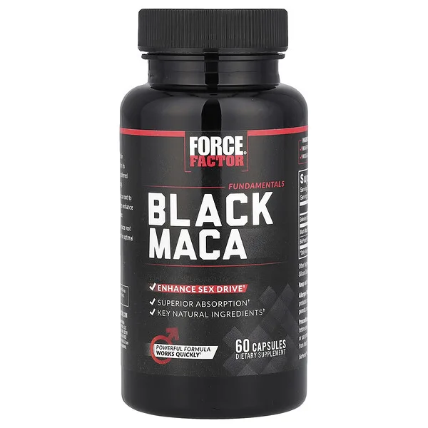 Force Factor Fundamentals, Black Maca, 60 Capsules