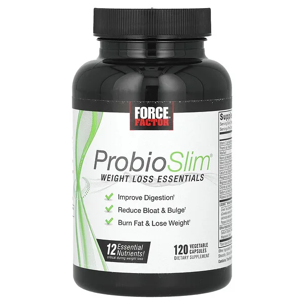 Force Factor ProbioSlim®, Weight Loss Essentials, 120 Vegetable Capsules