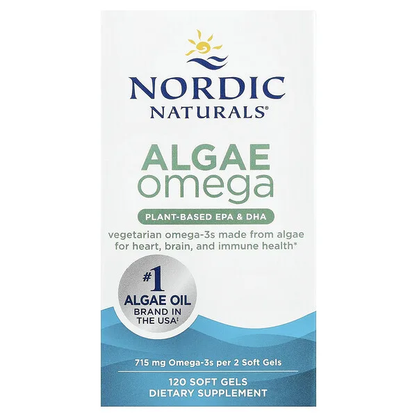 Nordic Naturals Algae Omega, 120 Soft Gels (357.5 mg per Softgel)