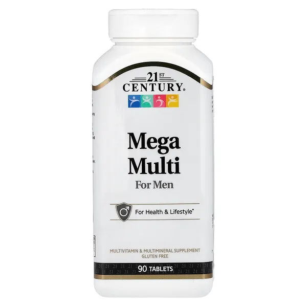 21st Century Mega Multi For Men, 90 Tablets