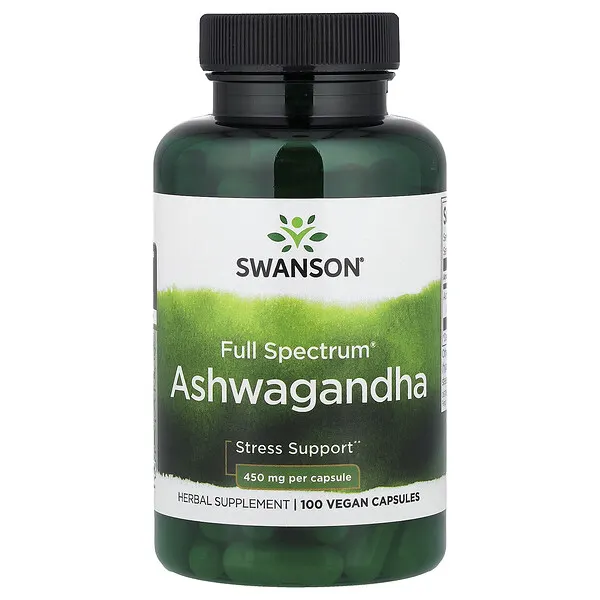 Swanson Vitamins Full Spectrum® Ashwagandha, 450 mg, 100 Vegan Capsules