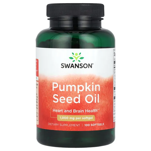 Swanson Vitamins Pumpkin Seed Oil, 1,000 mg, 100 Softgels