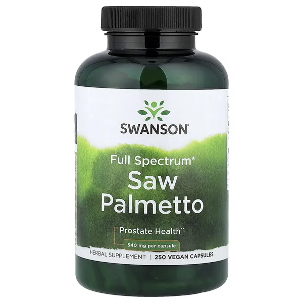 Swanson Vitamins Full Spectrum® Saw Palmetto, 540 mg, 250 Vegan Capsules