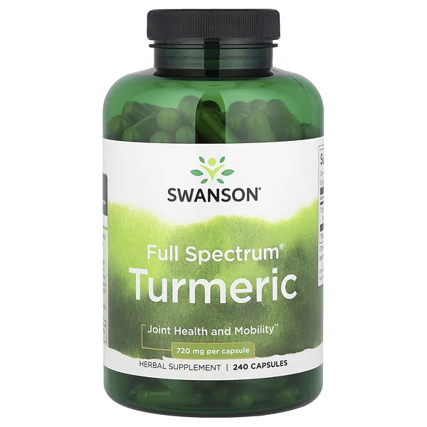 Swanson Vitamins Full Spectrum® Turmeric, 240 Capsules (720 mg per Capsule)
