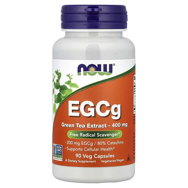 NOW Foods EGCg, Green Tea Extract, 400 mg, 90 Veg Capsules