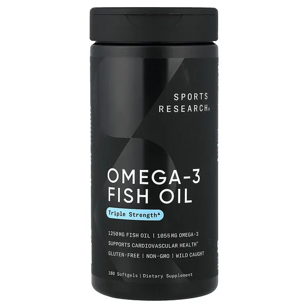 Sports Research Omega-3 Fish Oil, 180 Softgels