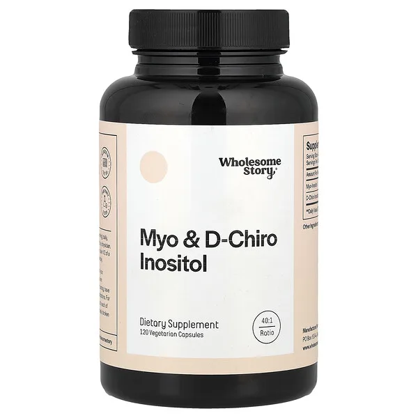 Wholesome Story Myo & D-Chiro Inositol, 120 Vegetarian Capsules