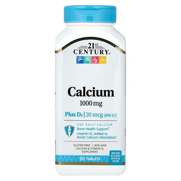 21st Century Calcium Plus D3, 90 Tablets