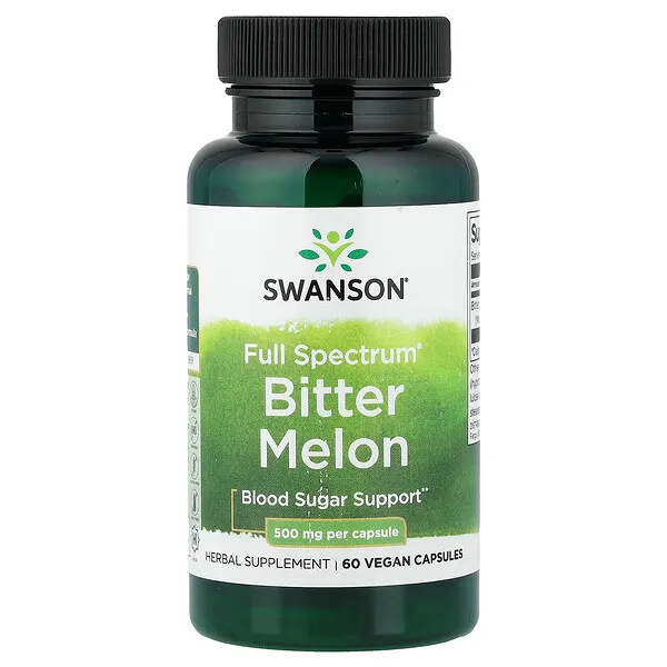 Swanson Vitamins Full Spectrum® Bitter Melon, 500 mg, 60 Vegan Capsules