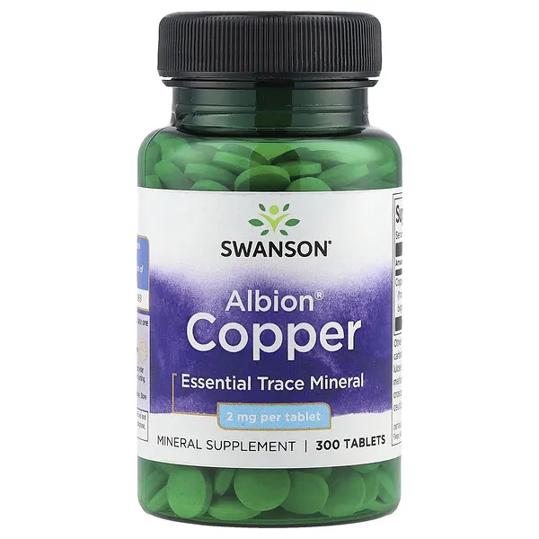 Swanson Vitamins Albion® Copper, 2 mg, 300 Tablets