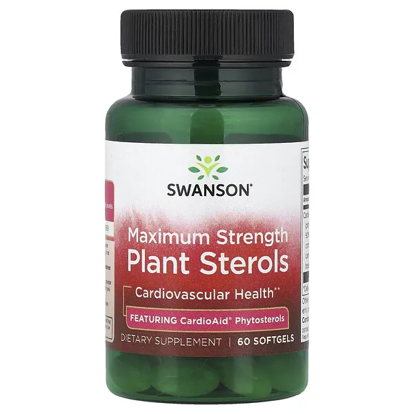 Swanson Vitamins Plant Sterols, Maximum Strength, 60 Softgels