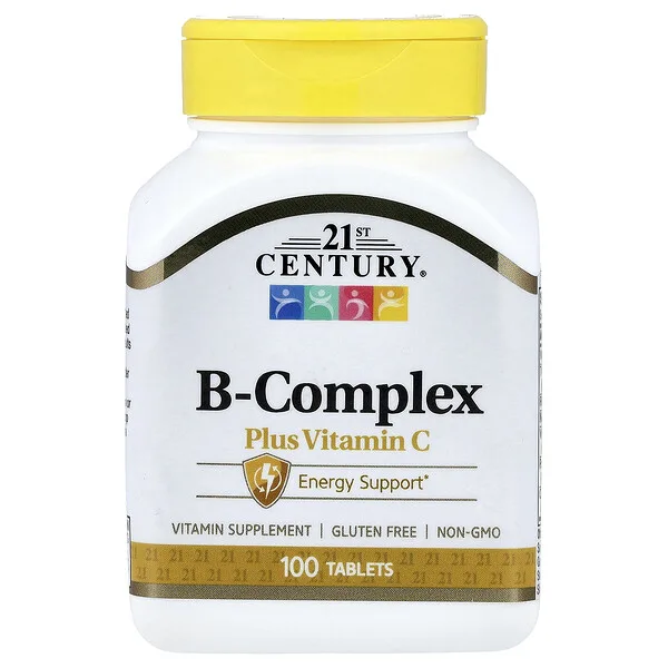 21st Century B-Complex plus Vitamin C, 100 Tablets