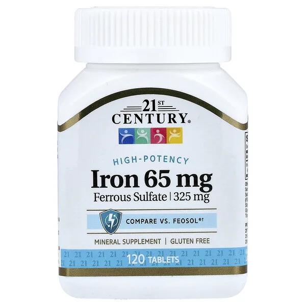 21st Century Iron, 65 mg, 120 Tablets