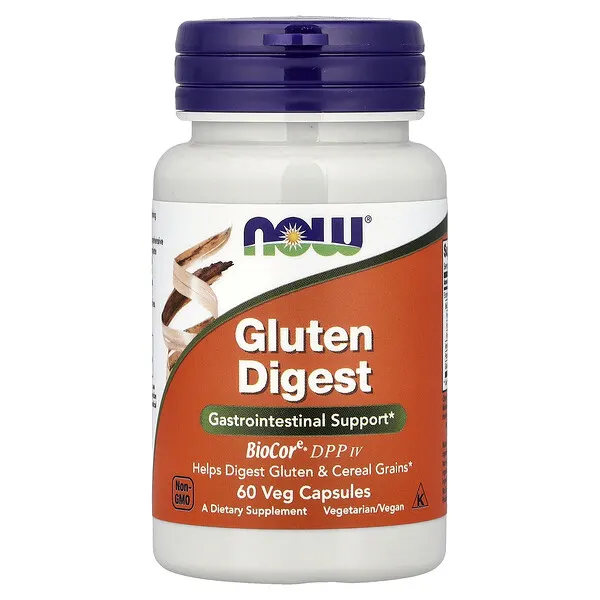 NOW Foods Gluten Digest, 60 Veg Capsules