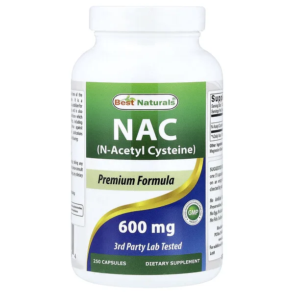Best Naturals NAC, 600 mg, 250 Capsules