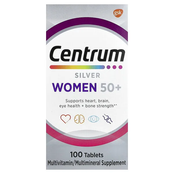 Centrum Silver Women 50+ Multivitamin, 100 Tablets