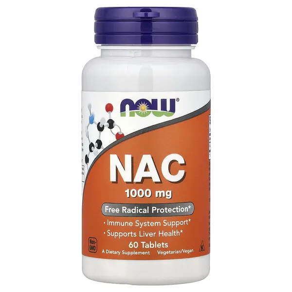 NOW Foods NAC, 1,000 mg, 60 Tablets