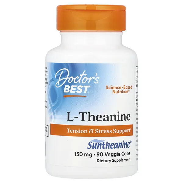 Doctor's Best L-Theanine, 150 mg, 90 Veggie Caps