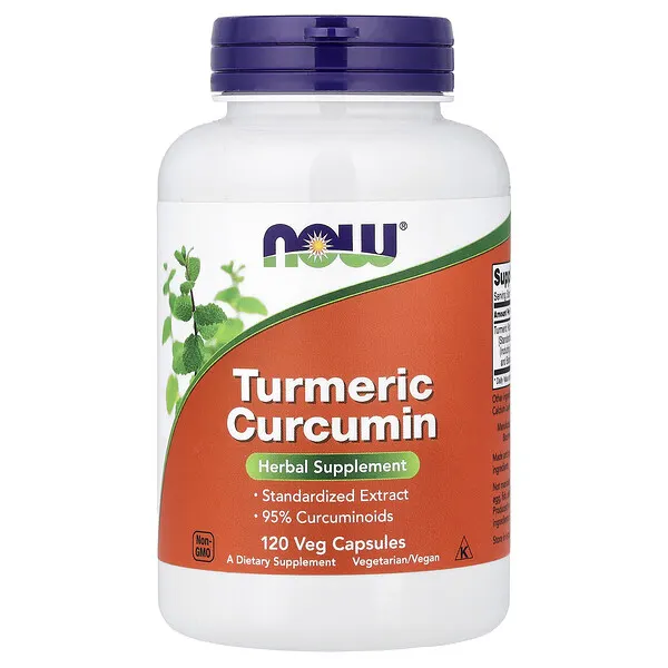 NOW Foods Turmeric Curcumin, 120 Veg Capsules (665 mg per Capsule)