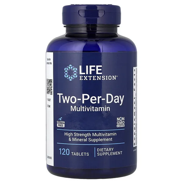 Life Extension Two-Per-Day Multivitamin, 120 Tablets