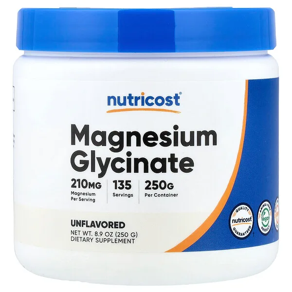 Nutricost Magnesium Glycinate, Unflavored , 8.9 oz (250 g)