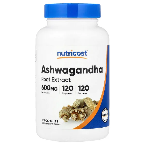 Nutricost Ashwagandha Root Extract, 600 mg, 120 Capsules