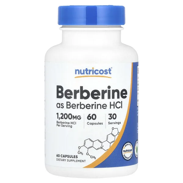 Nutricost Berberine, 60 Capsules (600 mg per Capsule)