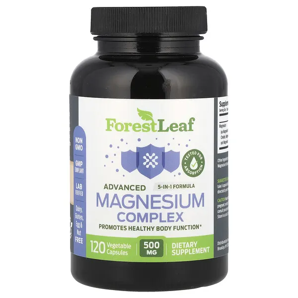 Forest Leaf Advanced Magnesium Complex , 500 mg , 120 Vegetable Capsules