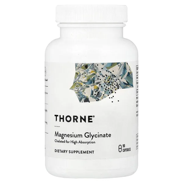 Thorne Magnesium Glycinate, 90 Capsules (120 mg per Capsule)