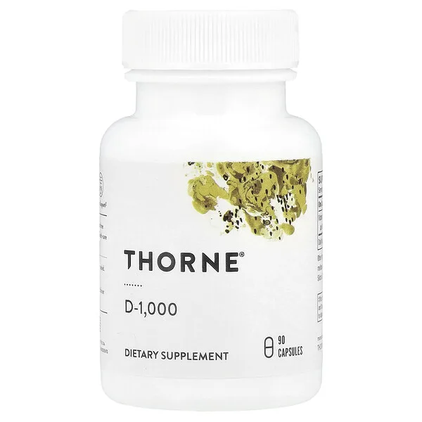 Thorne D-1,000, 90 Capsules (25 mcg per Capsule)