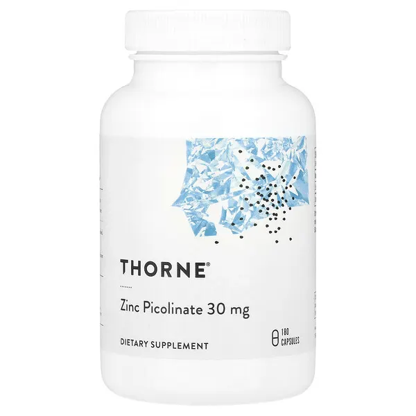 Thorne Zinc Picolinate, 30 mg, 180 Capsules