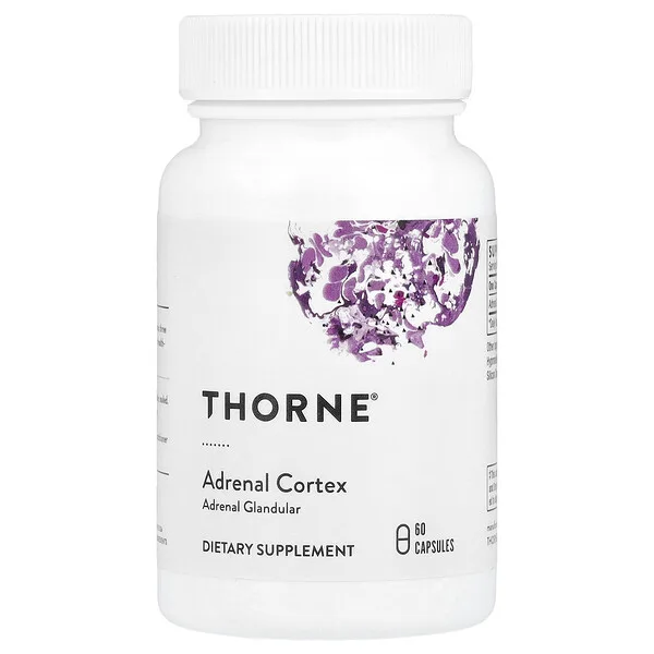 Thorne Adrenal Cortex, 60 Capsules (50 mg per Capsule)