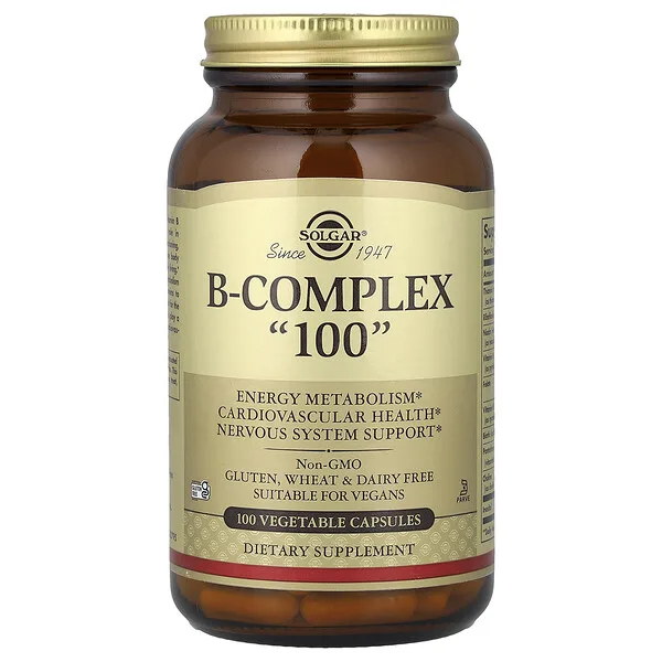 Solgar B-Complex "100", 100 Vegetable Capsules