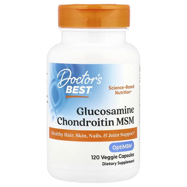Doctor's Best Glucosamine Chondroitin MSM, 120 Veggie Capsules