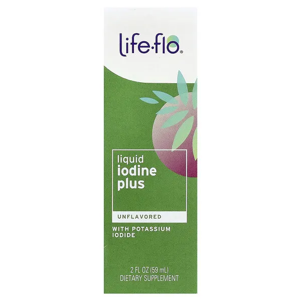 Life-flo Liquid Iodine Plus with Potassium Iodide, Unflavored, 2 fl oz (59 ml)