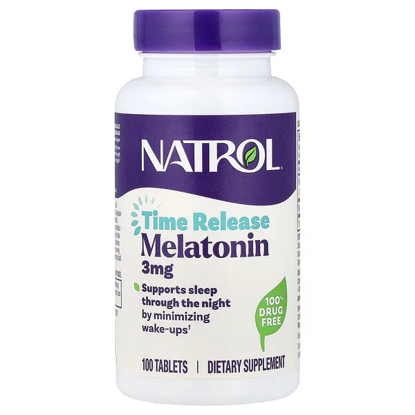 Natrol Melatonin, Time Release, 3 mg, 100 Tablets
