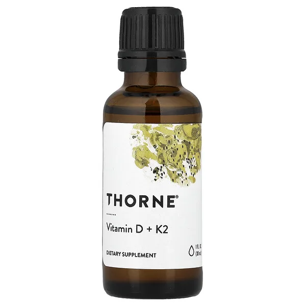 Thorne Vitamin D + K2, 1 fl oz (30 ml)