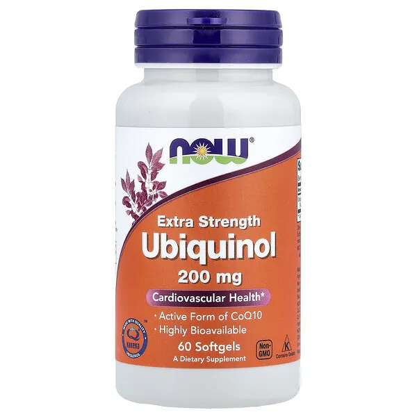 NOW Foods Ubiquinol, 200 mg, 60 Softgels