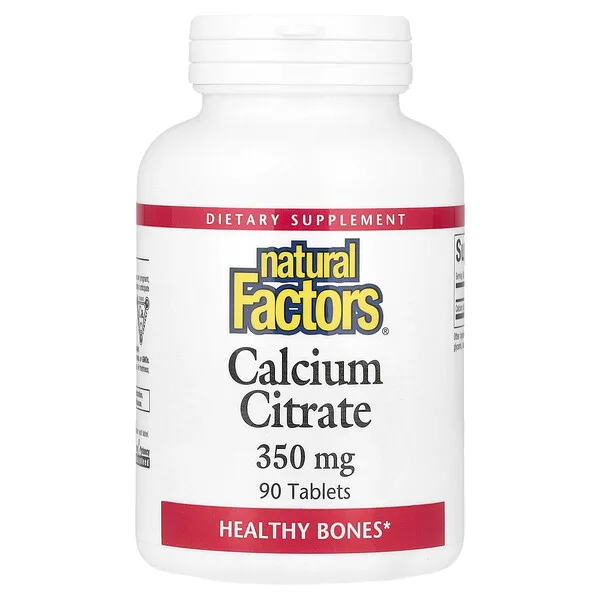 Natural Factors Calcium Citrate, 350 mg, 90 Tablets