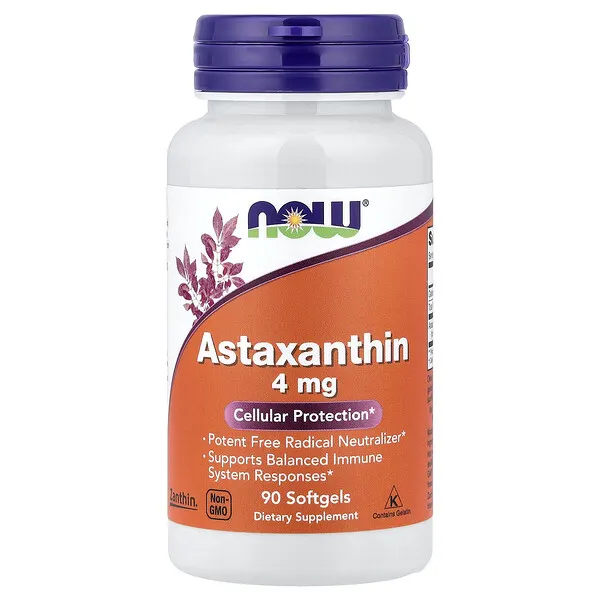 NOW Foods Astaxanthin, 4 mg, 90 Softgels