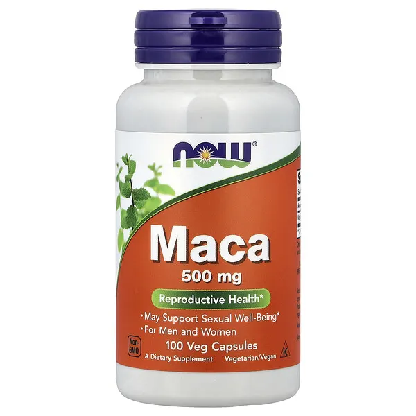 NOW Foods Maca, 500 mg, 100 Veg Capsules