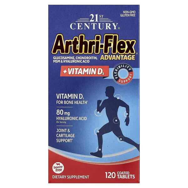 21st Century Arthri-Flex Advantage® + Vitamin D3, 120 Coated Tablets