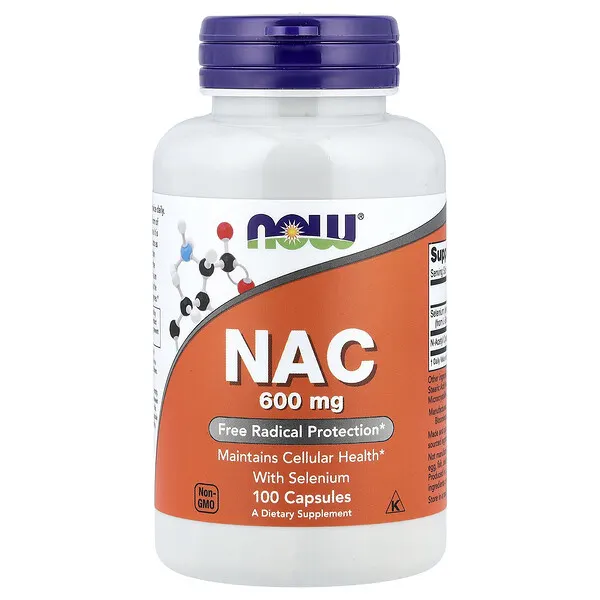NOW Foods NAC With Selenium, 100 Capsules