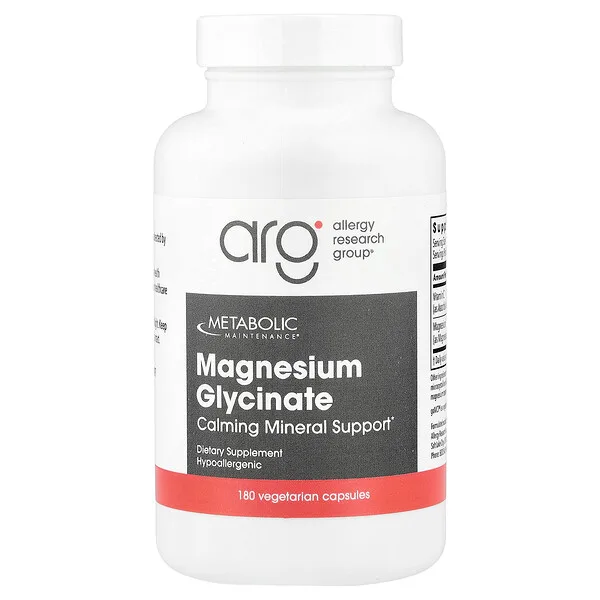 Metabolic Maintenance Magnesium Glycinate, 180 Vegetarian Capsules